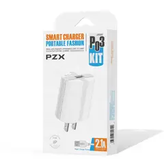GENERICO - Cargador De Celular iPhone Cubo + Cable Lightning Pzx P03