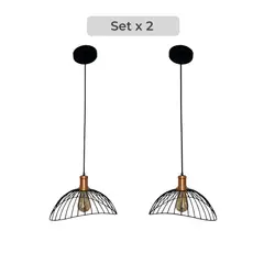 GENERICO - Set x2 Lámpara de Techo Decorativa Yakarta con Diseño Moderno