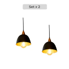GENERICO - Set x2 Lámpara Decorativa colgante Lynet I Galicia