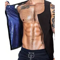 GENERICO - Faja Chaleco Térmico Hombre 4 Broches Osmotex Reductora Hot.