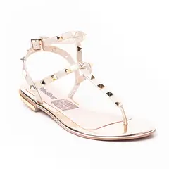 PRICE SHOES - Sandalia Plana Para Mujer 482BK04ORO