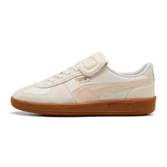PUMA - Tenis Beige Para Mujer Pm Ftw Palermo Premium White