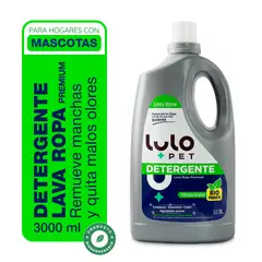 LULOPET - Detergente Premium Lava Ropa Para Mascotas 3Lt
