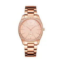 LOIX - Reloj mujer L1253-2 Oro rosa con tablero oro rosa