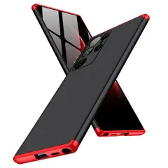GENERICO - Funda Carcasa Estuche Protector Para Samsung S22 Ultra Negro Rojo