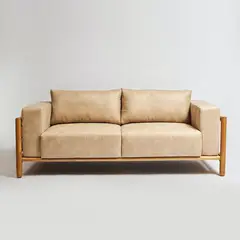 ENMADERA - Sofá lineal Muiskas color beige
