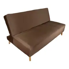 COLOMBIAN PRODUCTION - Forro Protector Talla M Para Sofá Sin Brazos Marrón