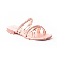 PRICE SHOES - Sandalia Plana Para Mujer 462JC009OROROSA