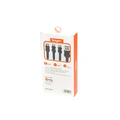 SPIGEN - Cable Cargador 3 En 1 1 M Antideslizante Carga Rápida