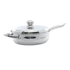 SWISSHOME DR HOFFMAN - Sarten 25,5 Cm Con Tapa Swisshome Acero Suizo