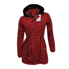 MODA EN CIRCUITO - Chaqueta o Gabán Impermeable tipo Parka para Mujer
