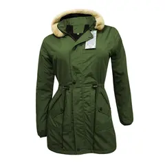 MODA EN CIRCUITO - Chaqueta o Gabán Impermeable tipo Parka para Mujer