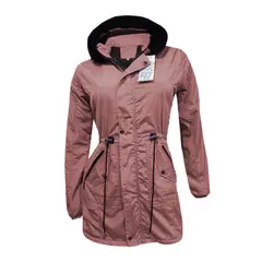 MODA EN CIRCUITO - Chaqueta o Gabán Impermeable tipo Parka para Mujer