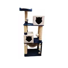 CATLIKE - Gimnasio Rascador Para Gatos Ref Isis Azul Beige