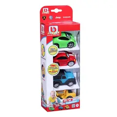 JUGANDO Y EDUCANDO - Juego Didáctico Autos Coleccionables 4 Unidades Para Niños