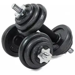 GENERICO - Pesas De Mano 20 Kg Con 12 Discos Ajustables