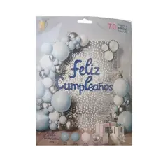 INFANTILES CAJUROMIX - Arco Decorativo Azul Claro De 70pcs Para Cumpleaños