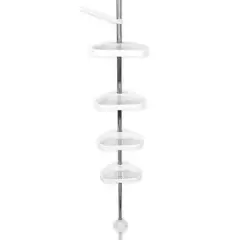ENERGY PLUS - Organizador para Baño de Esquina 260cm 4 Estantes Ajustables