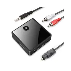 GENERICO - Transmisor Receptor Audio Bluetooth 5.0 Con Rx Optico