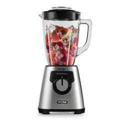 IMUSA - Licuadora Ultraforce Plus Vaso Vidrio 2 Litros Gris Plata