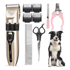 GENERICO - Kit Maquina Peluquera Para Mascotas Cortauñas