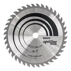 BOSCH - Disco De Sierra Circular para Madera Optiline 184mm 40D