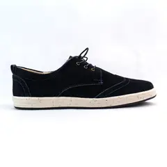 GENERICO - Tenis To Brogues en cuero carnaza color azul oscuro