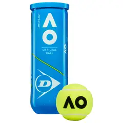 DUNLOP - Pelotas Tenis Australian Open Ao Tubo 3 Pelotas