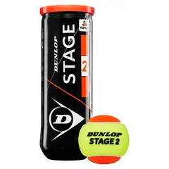 DUNLOP - Pelotas Tenis Stage 2 Original Tubo 3 Pelotas