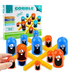 ZOCOCIO - Juego De Mesa Tic Tac Toe Triqui Matrioshka Triqui Comiendo