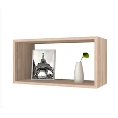 GENERICO - Repisa Flotante Cubo Rectangular Arena R-80 Decoración Moderna