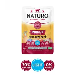 CATLIKE - Alimento Naturo Gato Esterilizado Pouch Paté De Pollo 85g