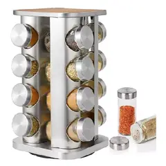 GENERICO - ESPECIERO COCINA 16 FRASCOS CONDIMENTOS GIRATORIO