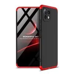 GENERICO - Funda Carcasa Estuche Protector Para Xiaomi mi 11 Lite Rojo Negro