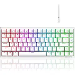 ROYAL - Teclado Mecánico Gamer Rk LBM RK84 Switches Rojos