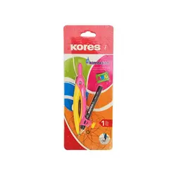 KORES - Compás Escolar Kompasito Con Lápiz Amarillo