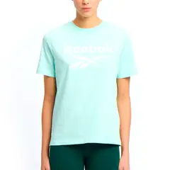 REEBOK - Camiseta Turquesa Mujer Identity Big Logo Tee