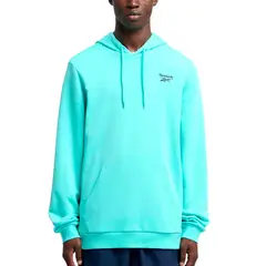 REEBOK - Hoddie Turquesa Hombre Identity Logo pequeño