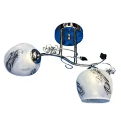 GENERICO - Lámpara de Techo Flor 2 Luces Dixton LT08275 -Opalizada