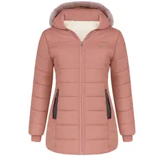 MODA EN CIRCUITO - Chaqueta Impermeable Tipo Gabán Para Mujer PALO DE ROSA