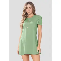 RUTTA - Vestido Corto Mujer Verde Matcha 106601