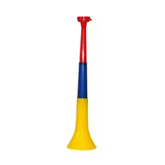 GENERICO - Vuvuzela Trompeta Corneta Plegable 56cm Futbol Tricolor