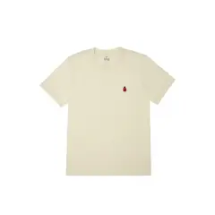TENNIS - Camiseta crudo con bordado localizado para hombre
