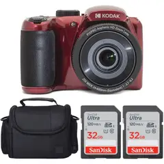 KODAK - Cámara Digital PIXPRO AZ255 16MP 25X Zoom + 32GB Tarjeta