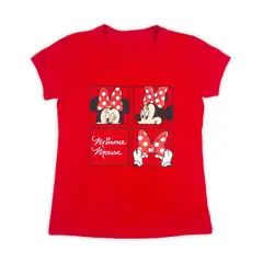 DISNEY - Camiseta Para Niña Licenses Rojo Inés L