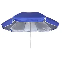 GENERICO - Parasol Doble Tela Doble Varilla Impermeable UV 2.40 mt Diáme Azul Rey