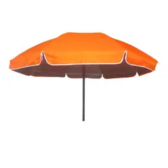 GENERICO - Parasol Doble Tela Doble Varilla Impermeable UV 2.40 mt Diáme Naranja