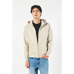KOAJ - Buzo unicolor para hombre de capota con cremallera HOMBRE