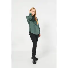 KOAJ - Blusa unicolor oversize con manga larga y botones Mujer