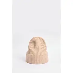 KOAJ - Gorro tejido unicolor con dije decorativo MUJER